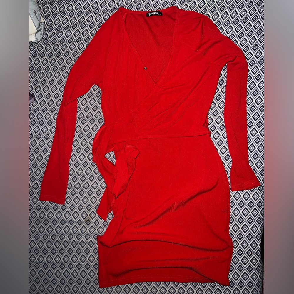 Red Wrap Dress